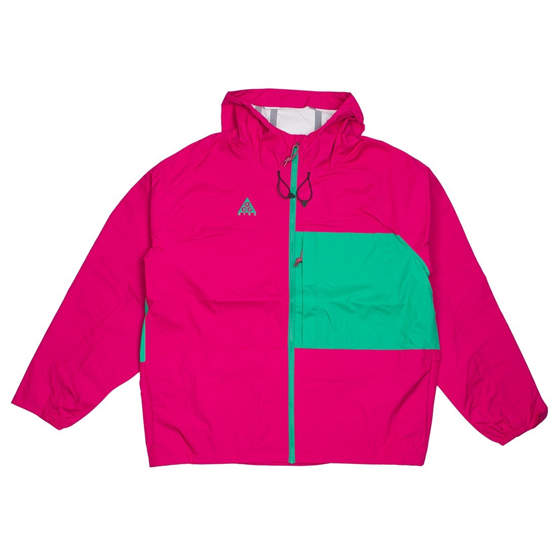 nike men nrg acg 2.5l packable jacket sport fuchsia lucid green