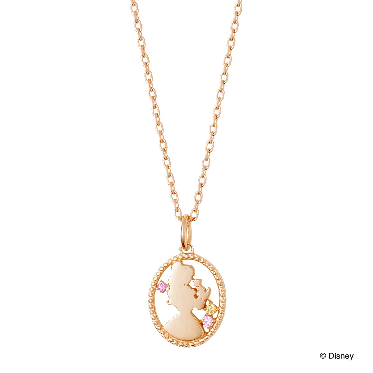 ディズニープリンセス ベル / シルバー ネックレス DI-SN6029CB｜THE