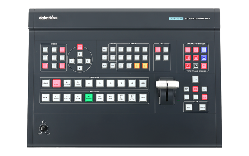 SE-2600 HD 8-Channel Digital Video Switcher | Datavideo