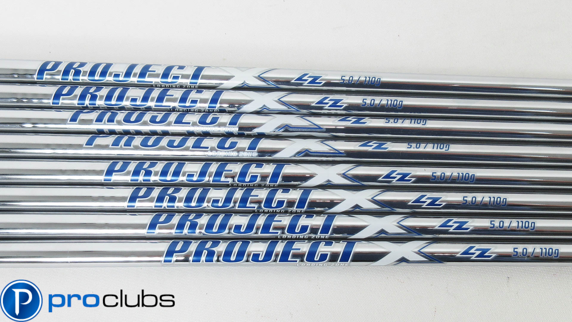 NEW PROJECT X LZ 110G 5.0 REGULAR FLEX STEEL IRON SHAFTS (3-PW