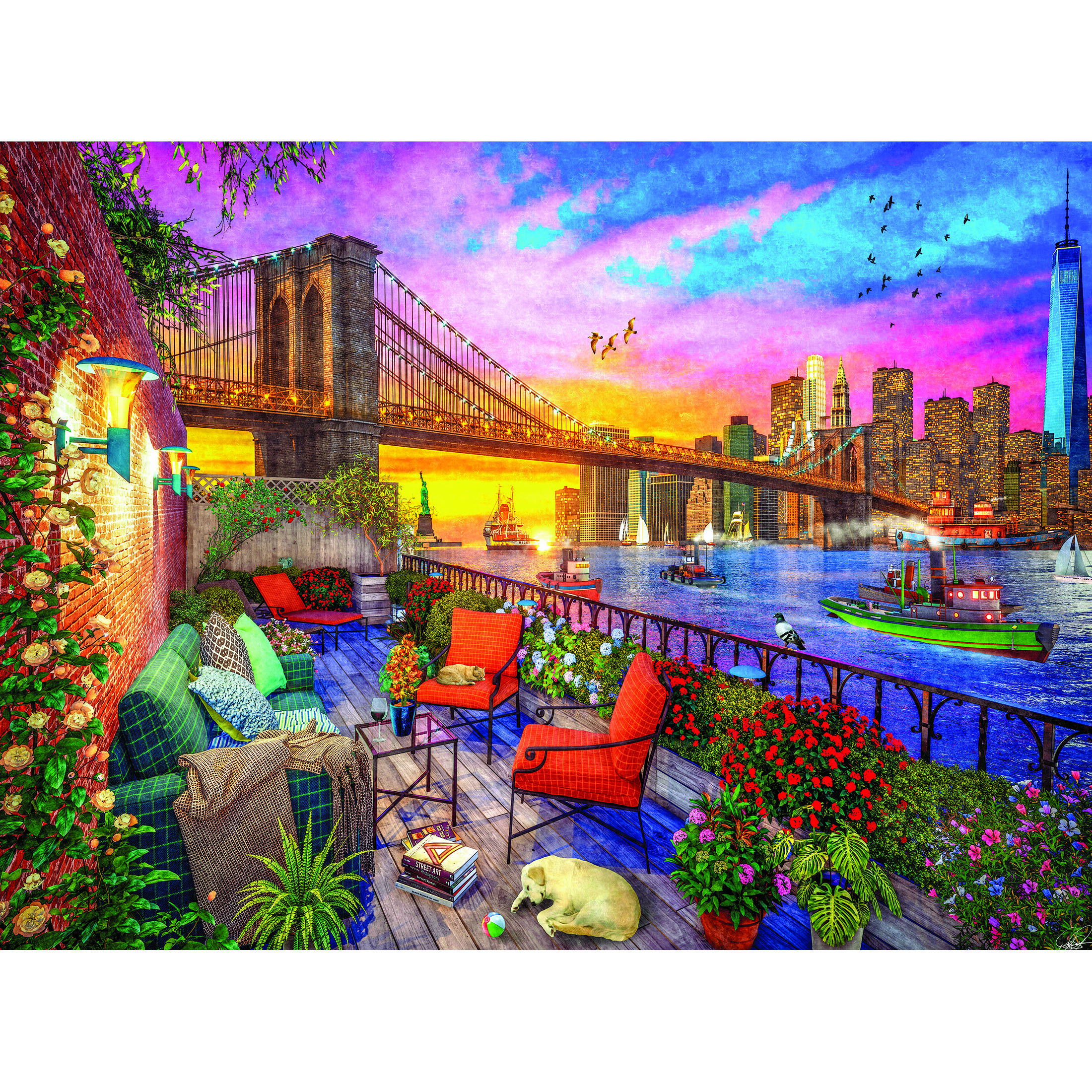 RoseArt - Kodak Cork - Manhattan Balcony Sunset - 1000