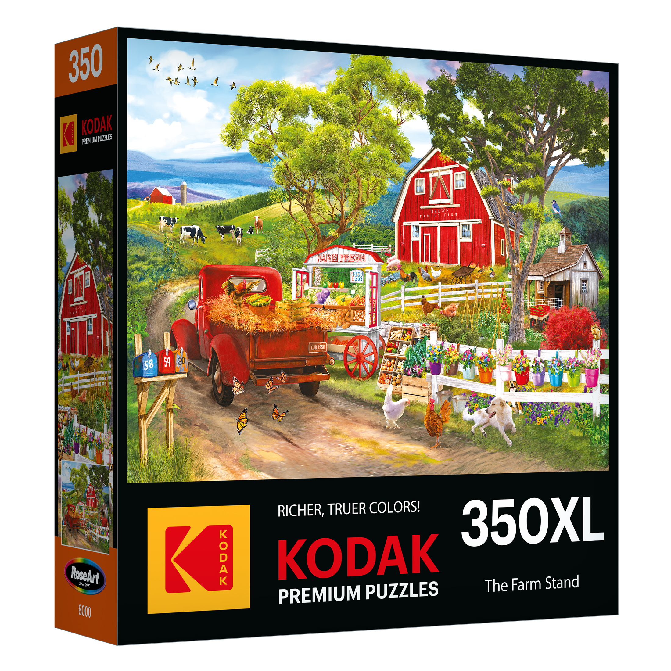 Savor the Stunning RoseArt Farm Stand 350 Piece Jigsaw