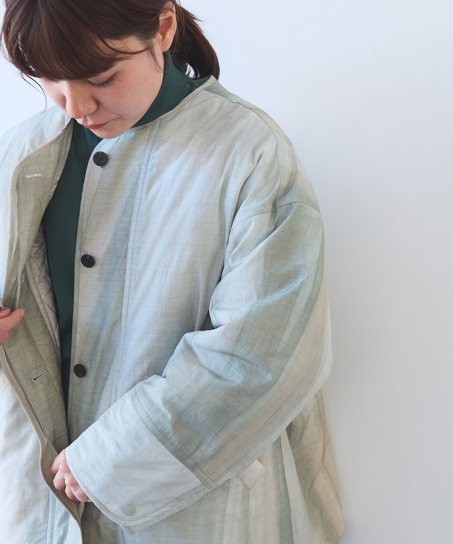 AMBIDEX Store △コットンナイロン evodown 流し染 ジャケット(F