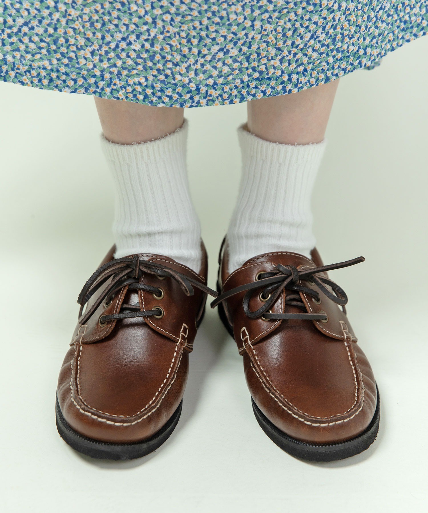 AMBIDEX Store ○スウェード/オイルレザー デッキシューズ(37 ベージュ