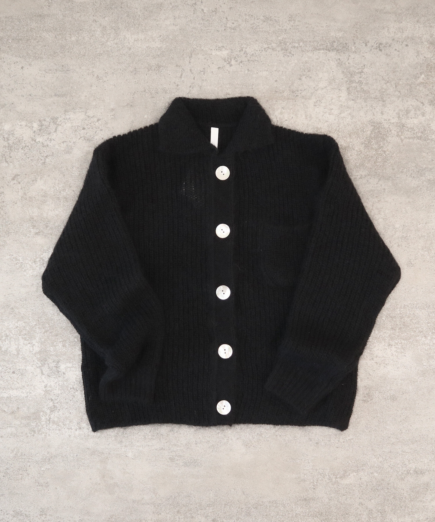 AMBIDEX Store 〇片畦 襟付きカーディガン(F グリーン): Rin international