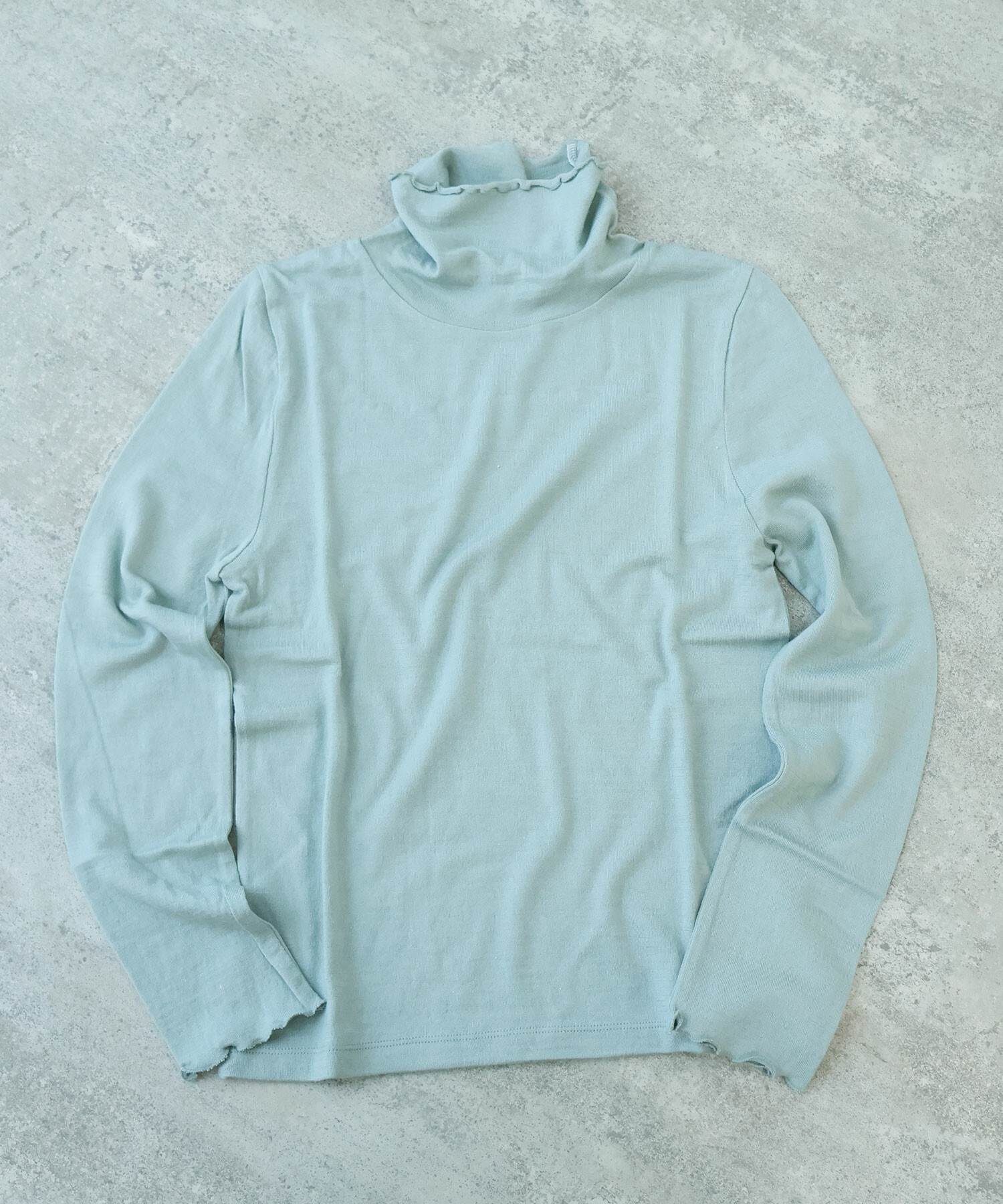 AMBIDEX Store △ウール / シルク 製品染め タートルプルオーバー(F