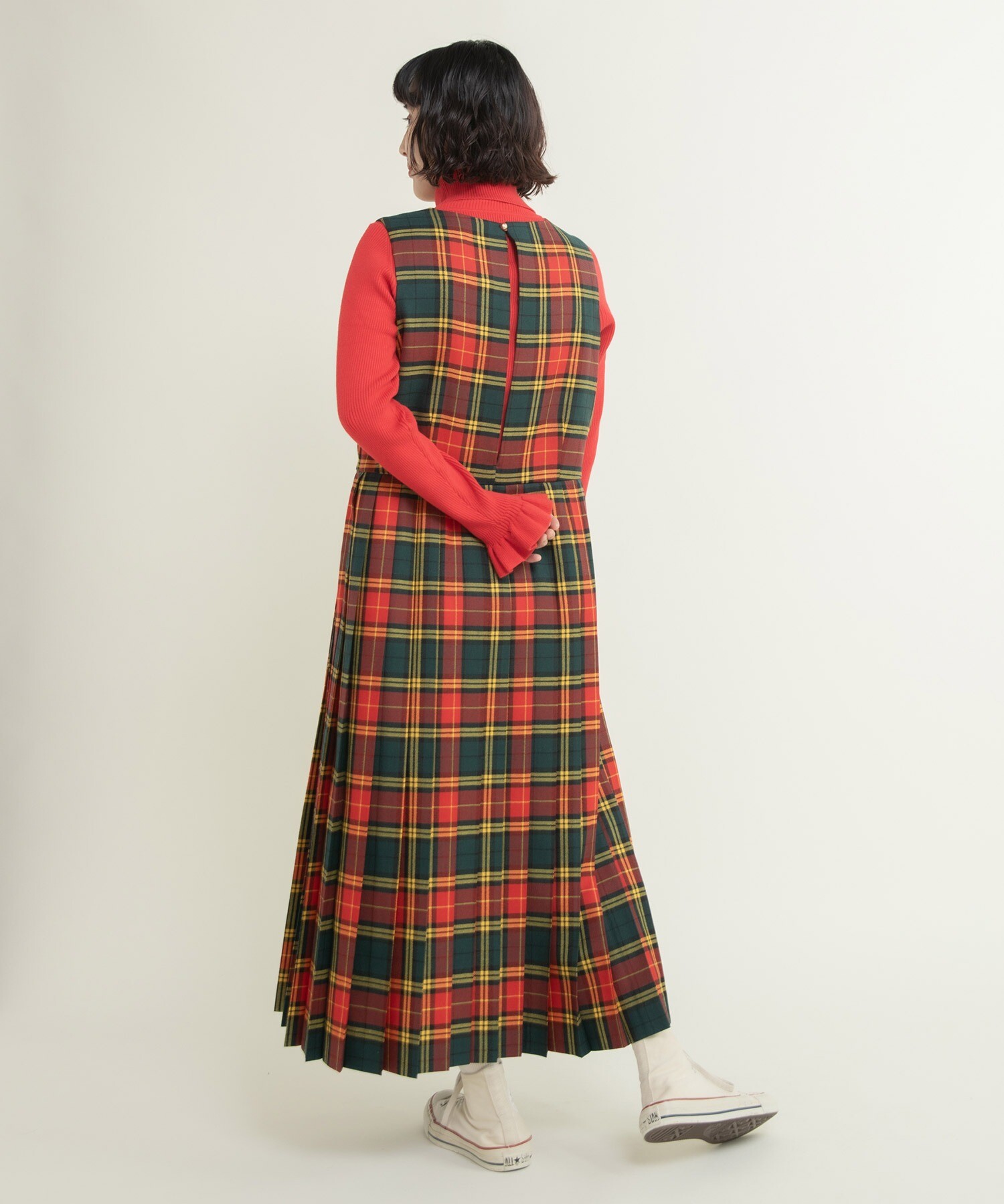 AMBIDEX Store ○2/48タータンチェックワンピース(F グリーン): CHILD