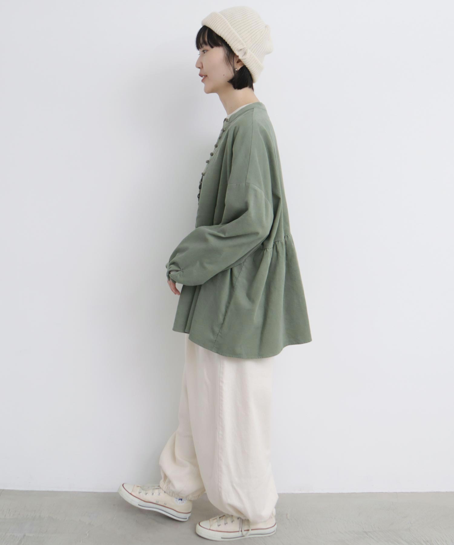 AMBIDEX Store 〇シャツコール ころころボタンブラウス(F クロ): l