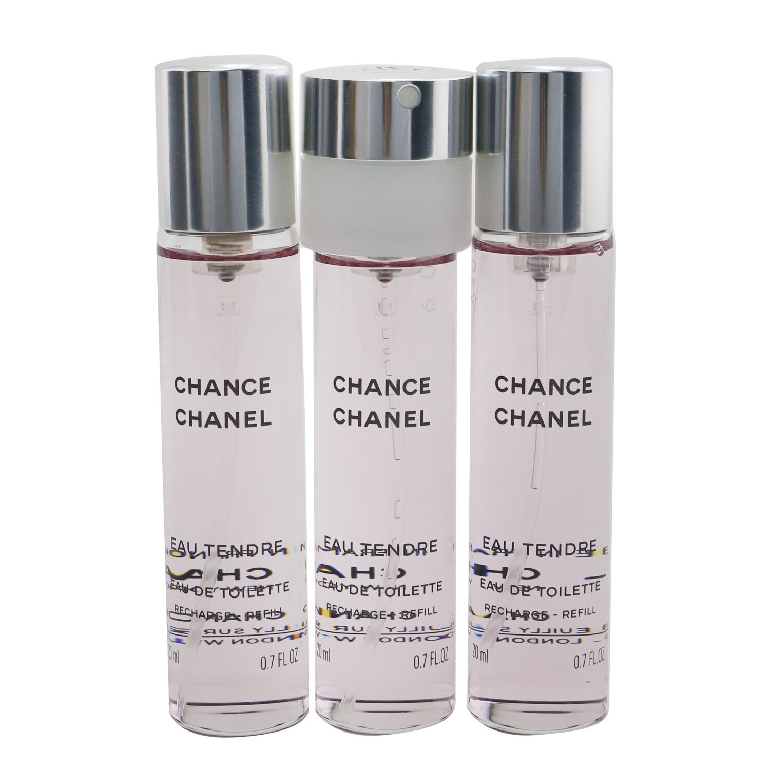 Chanel Chance Eau Tendre Eau De Toilette (3x 20ml) Filling 60ml