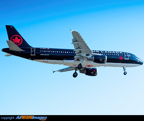 Airbus A320-211 Air Canada Jetz C-FNVV - AirTeamImages.com