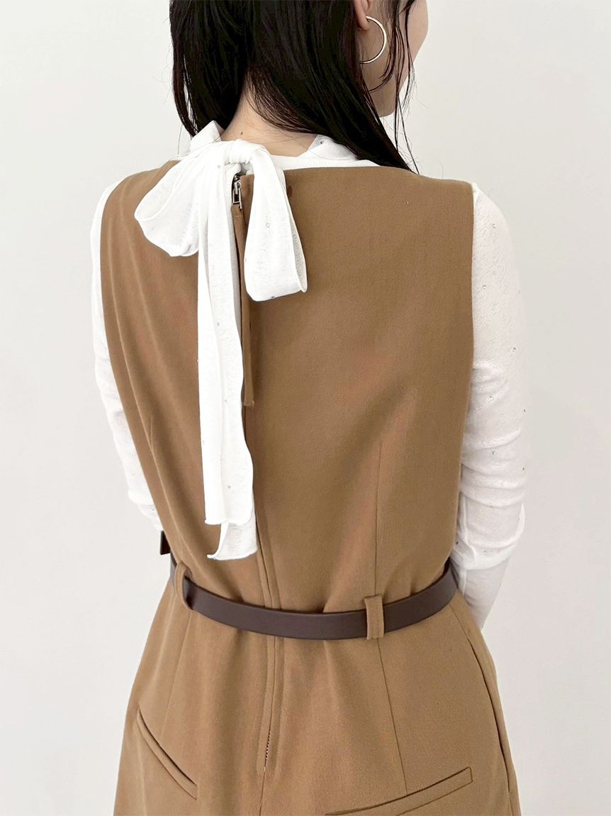 ベルト付きミニロンパース(オールインワン)｜ワンピース｜LILY BROWN