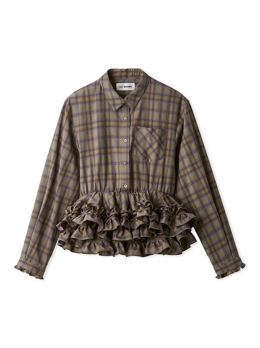 ホイップフリルヘムブラウス(シャツ・ブラウス)｜トップス｜LILY BROWN