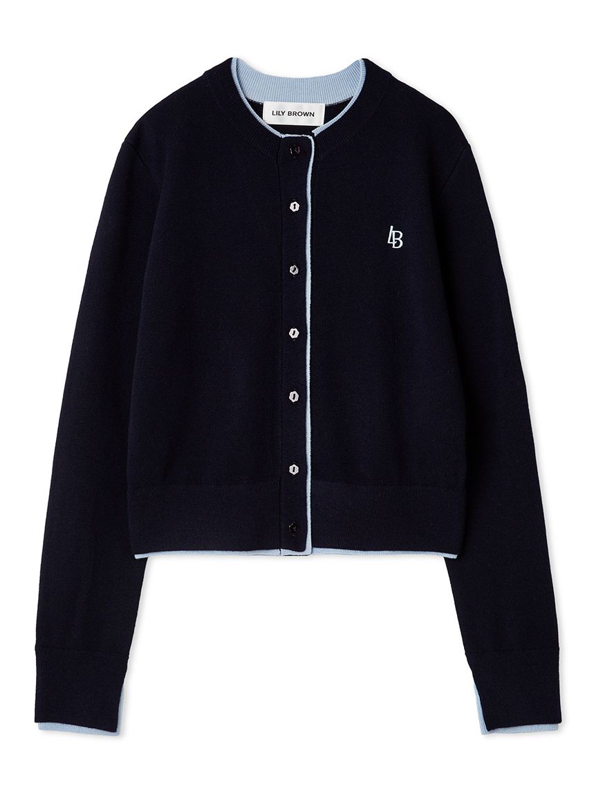 カシミアブレンドレイヤードカーディガン(カーディガン)｜トップス