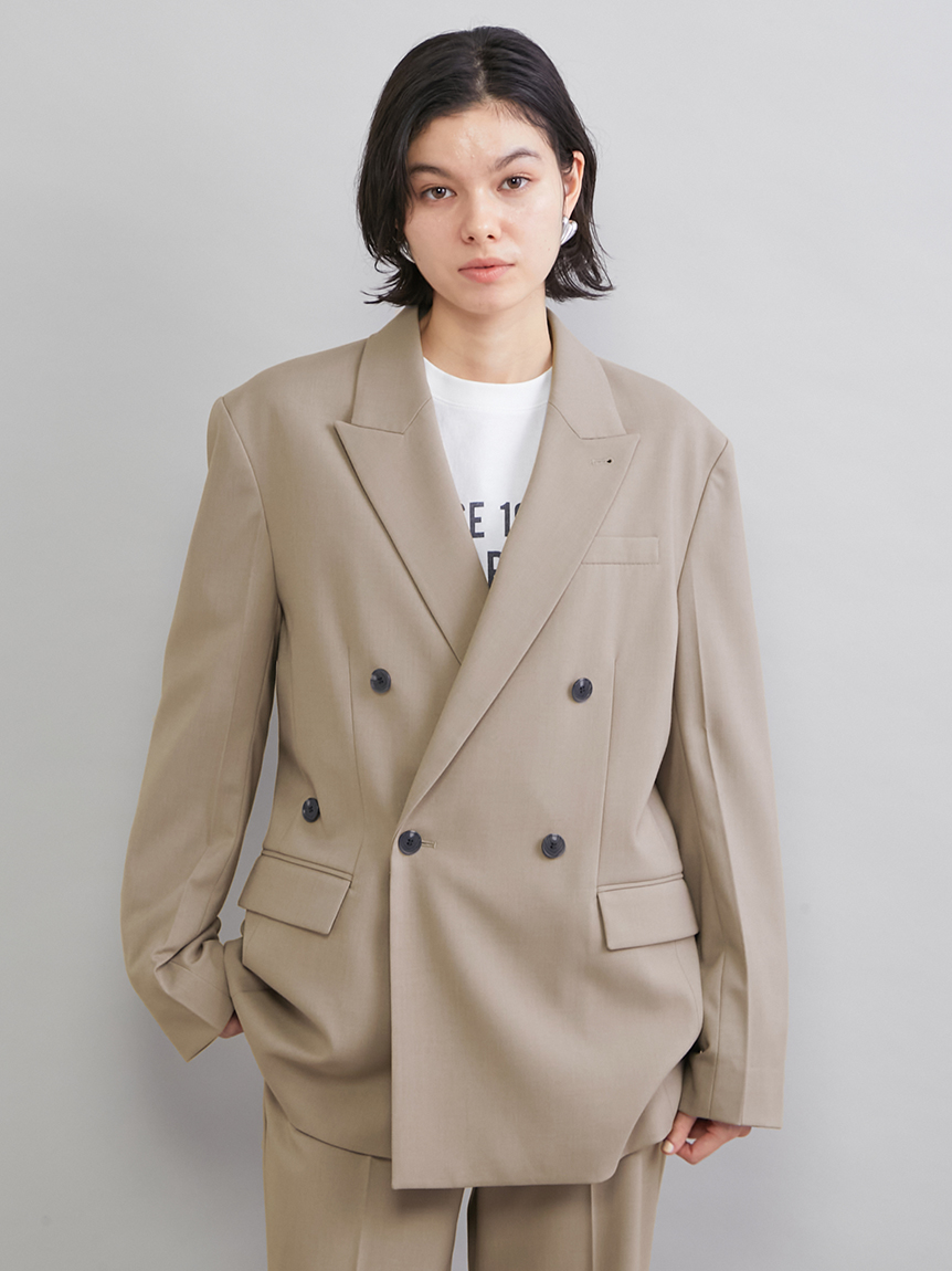 ダブルブレストテーラードジャケット(テーラードジャケット)｜アウター