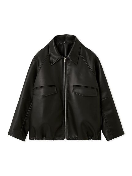 ステンカラーフェイクレザーブルゾン(ブルゾン)｜アウター｜Mila Owen