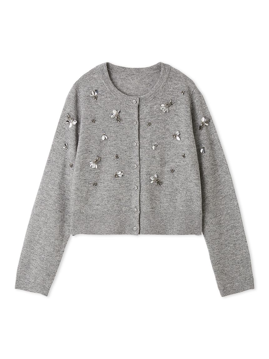 ペタルビジューカーディガン(ニットプルオーバー)｜TOPS（トップス