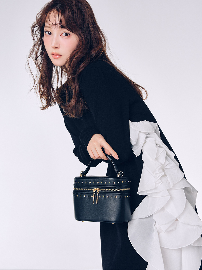 ラッフルデザインドッキングニットワンピ(デイリーワンピース)｜DRESS