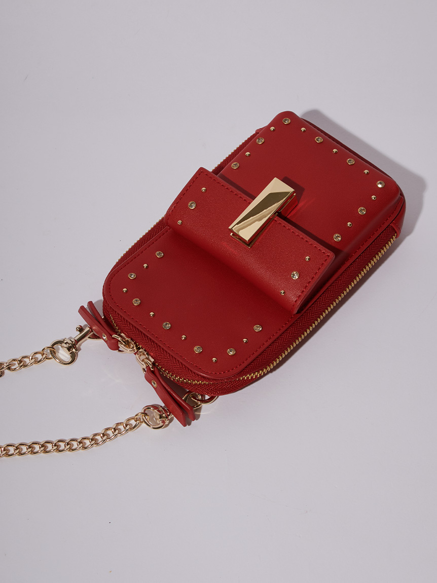 リュタン】ビジュースタッズマルチショルダー(ポシェット)｜BAGS