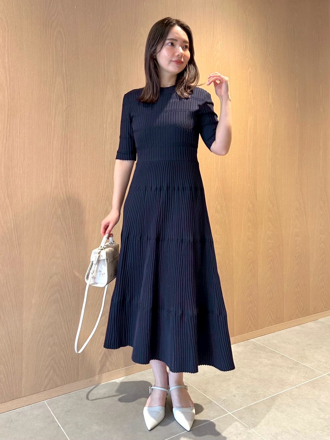 洗える】ディフォメーションワンピース(ニットワンピース)｜DRESS