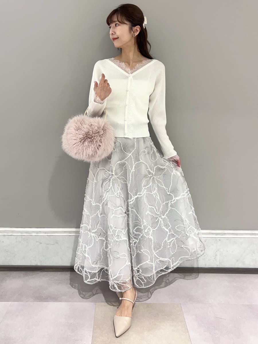 レーストリムニットプルオーバー(ニットプルオーバー)｜TOPS（トップス