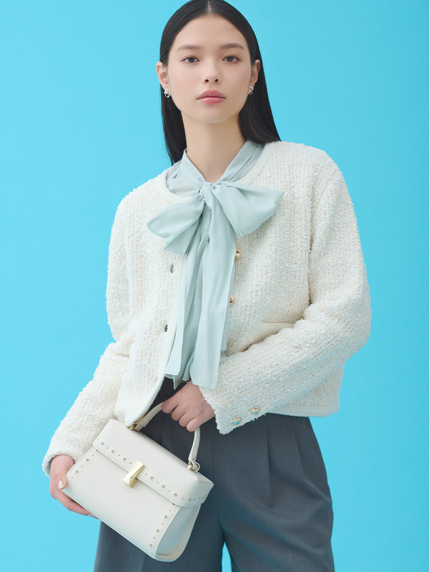 ビッグリボンセミシアーブラウス(ブラウス・シャツ)｜TOPS（トップス