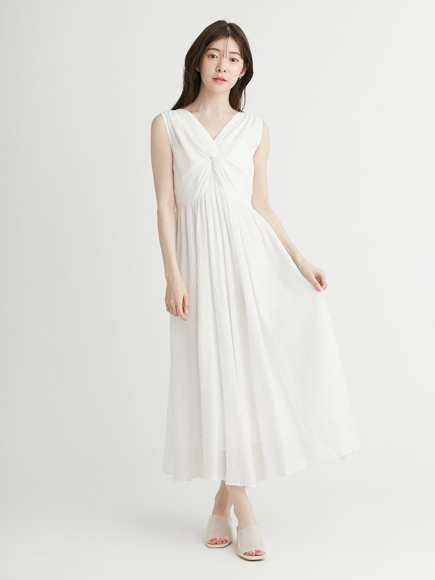 ツイストデザインノースリワンピース(デイリーワンピース)｜DRESS