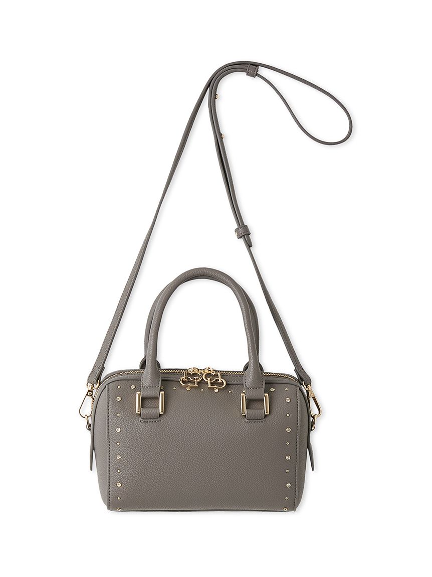 リュタン】ビジュースタッズボストンバッグ(ハンドバッグ)｜BAGS