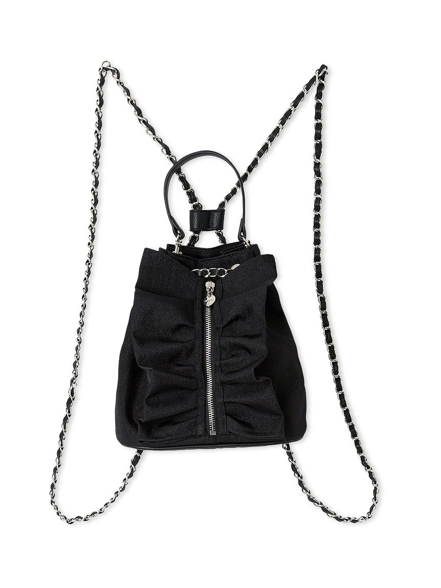 チェーンショルダーフリルサック(ハンドバッグ)｜BAGS（バッグ