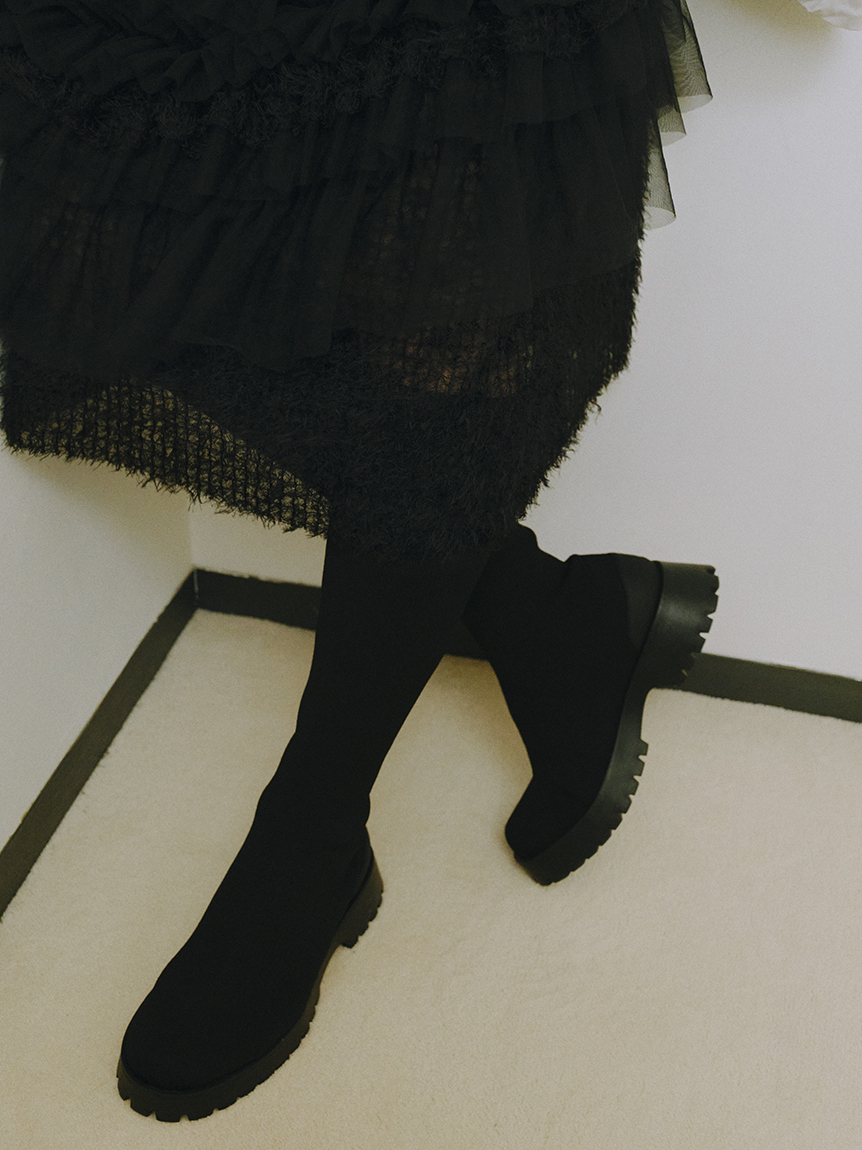 eco ロングニットブーツ(ブーツ)｜シューズ｜emmi（エミ）の通販サイト