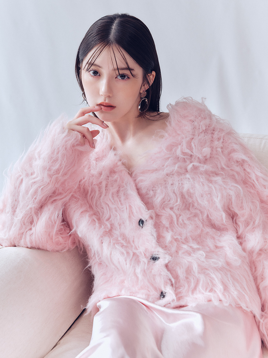 2wayブラッシュシャギーカーディガン(ニット)｜トップス｜FRAY I.D