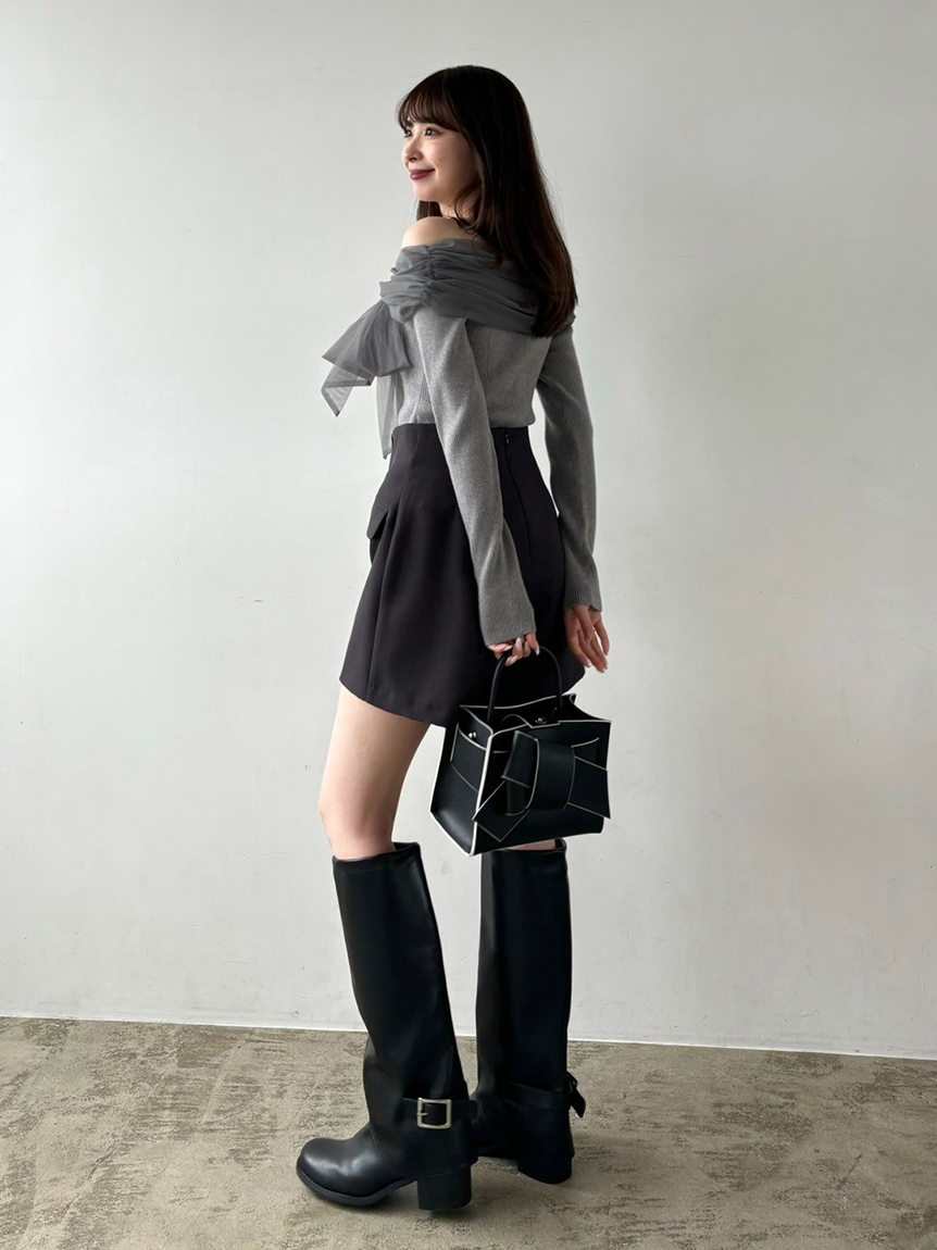 FRAY I.D ゲートルロングブーツ 黒 38サイズ ゲートルロングブーツ