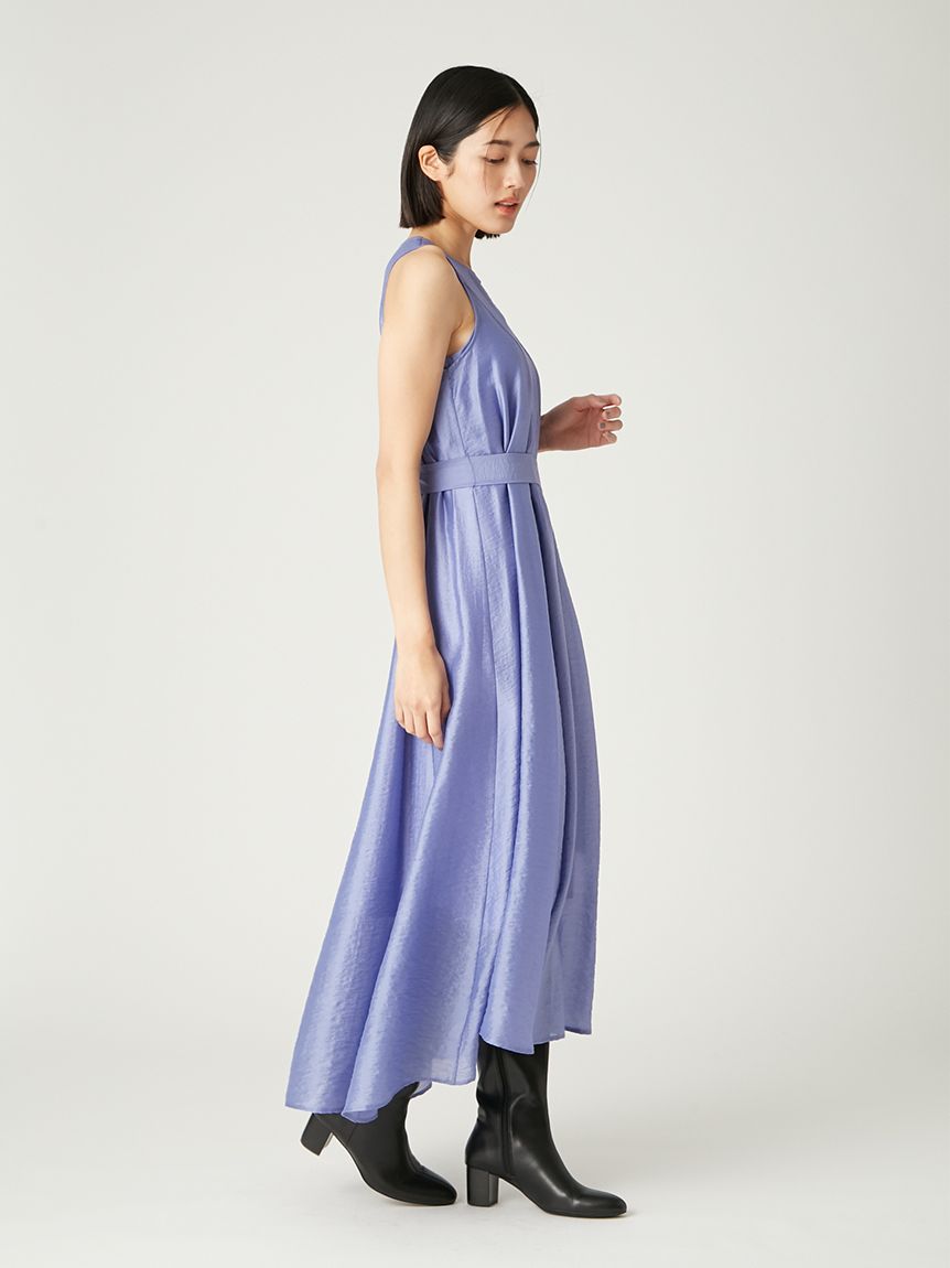 セミシアークリアラインワンピース(マキシ・ロングワンピース