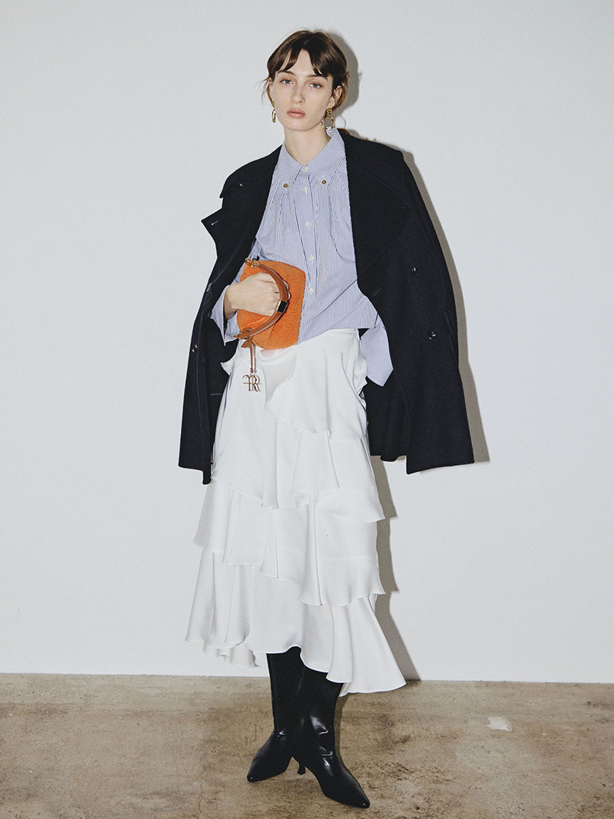 ウールリバーミドルAラインコート(ピーコート)｜アウター｜FRAY I.D