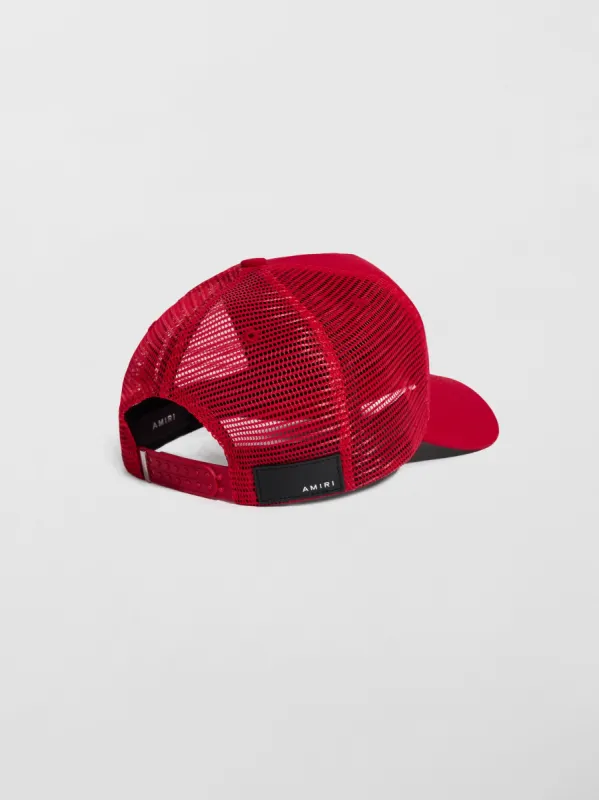 AMIRI REAPER TRUCKER HAT - BLACK / RED | Parallel