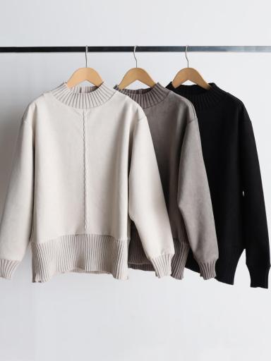 フェイクスエード×リブハイネックPO - MEDOC original - CLOVE