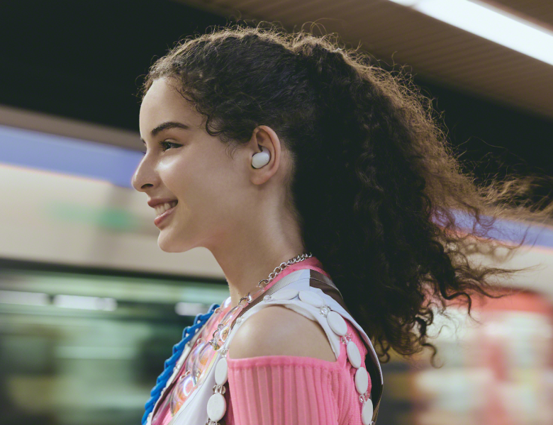 Sony LinkBuds Fit Truly Wireless Noise Canceling Earbuds | White