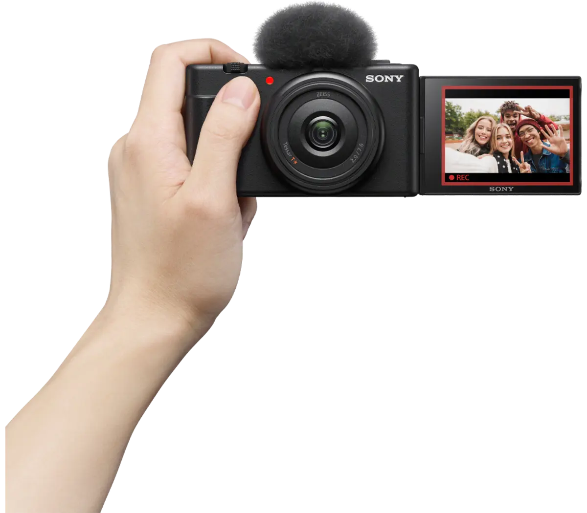 Sony ZV-1F Vlog Camera for Content Creators and Vloggers, Black