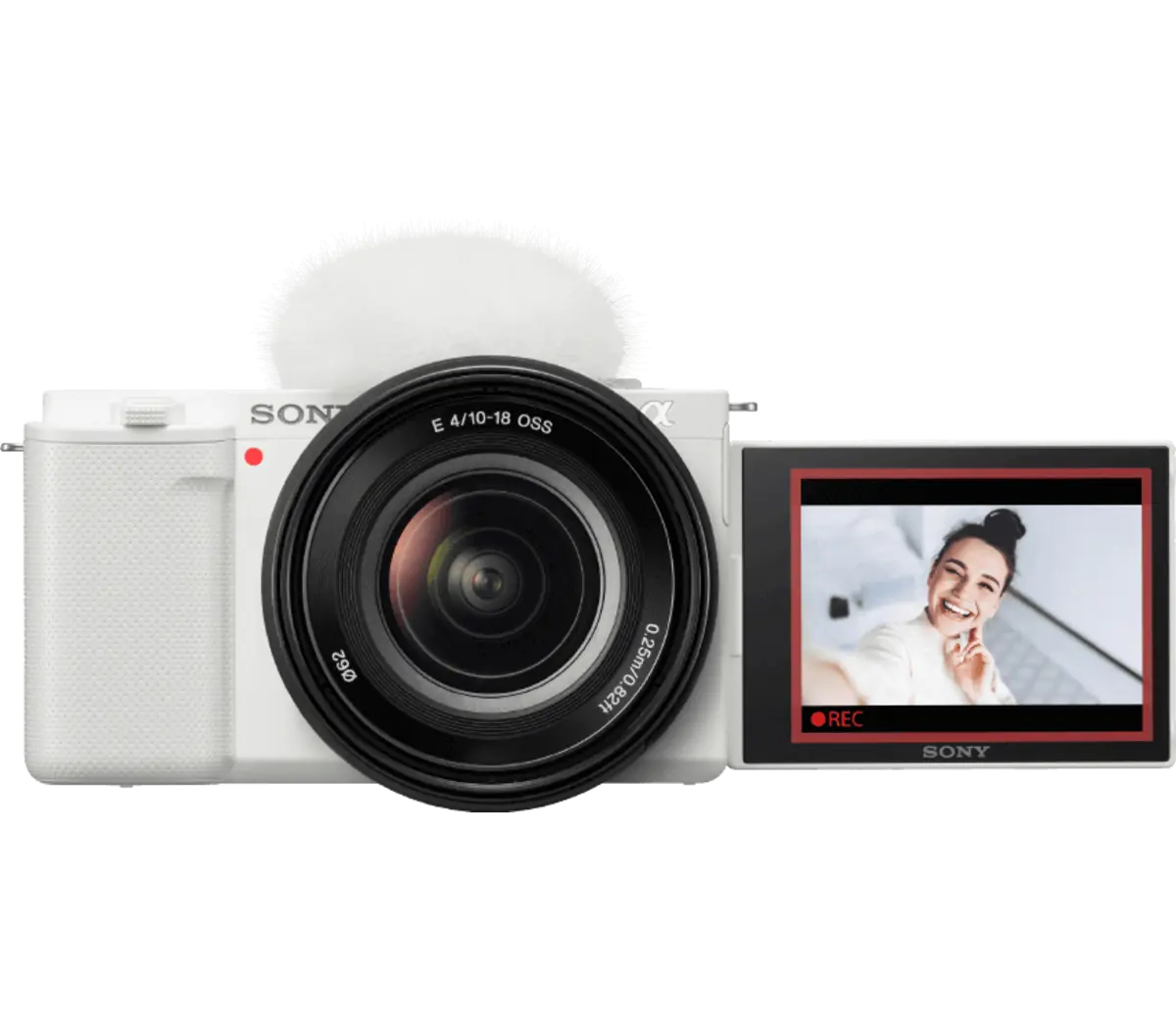 Sony ZV-E10 Mirrorless Vlog Camera Body (White) & Lens|ILCZVE10L/W