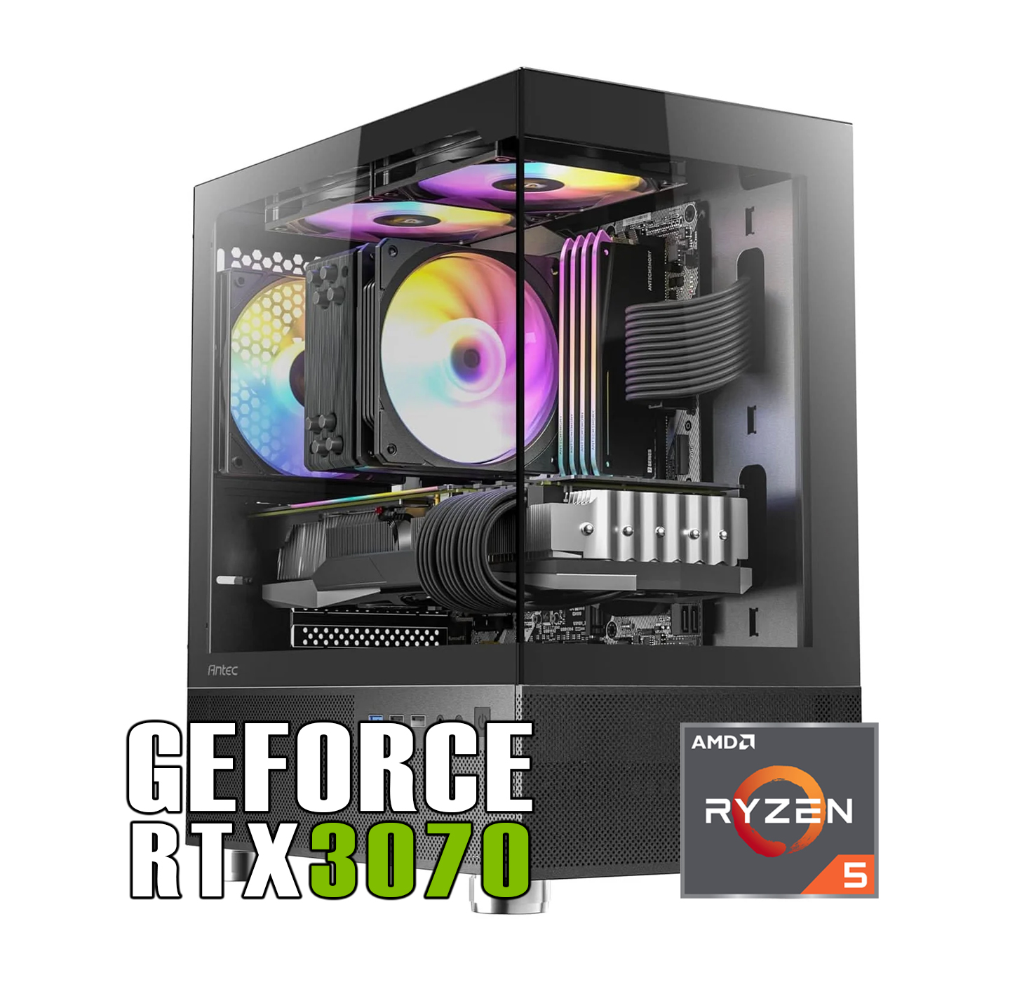 新品ケース】本格クラス単品 RTX2070 搭載| AMD Ryzen5 5500 / ANTEC