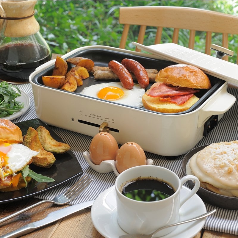 ≪BRUNO≫コンパクトホットプレート（ホワイト）BOE021-WH｜郵便局の