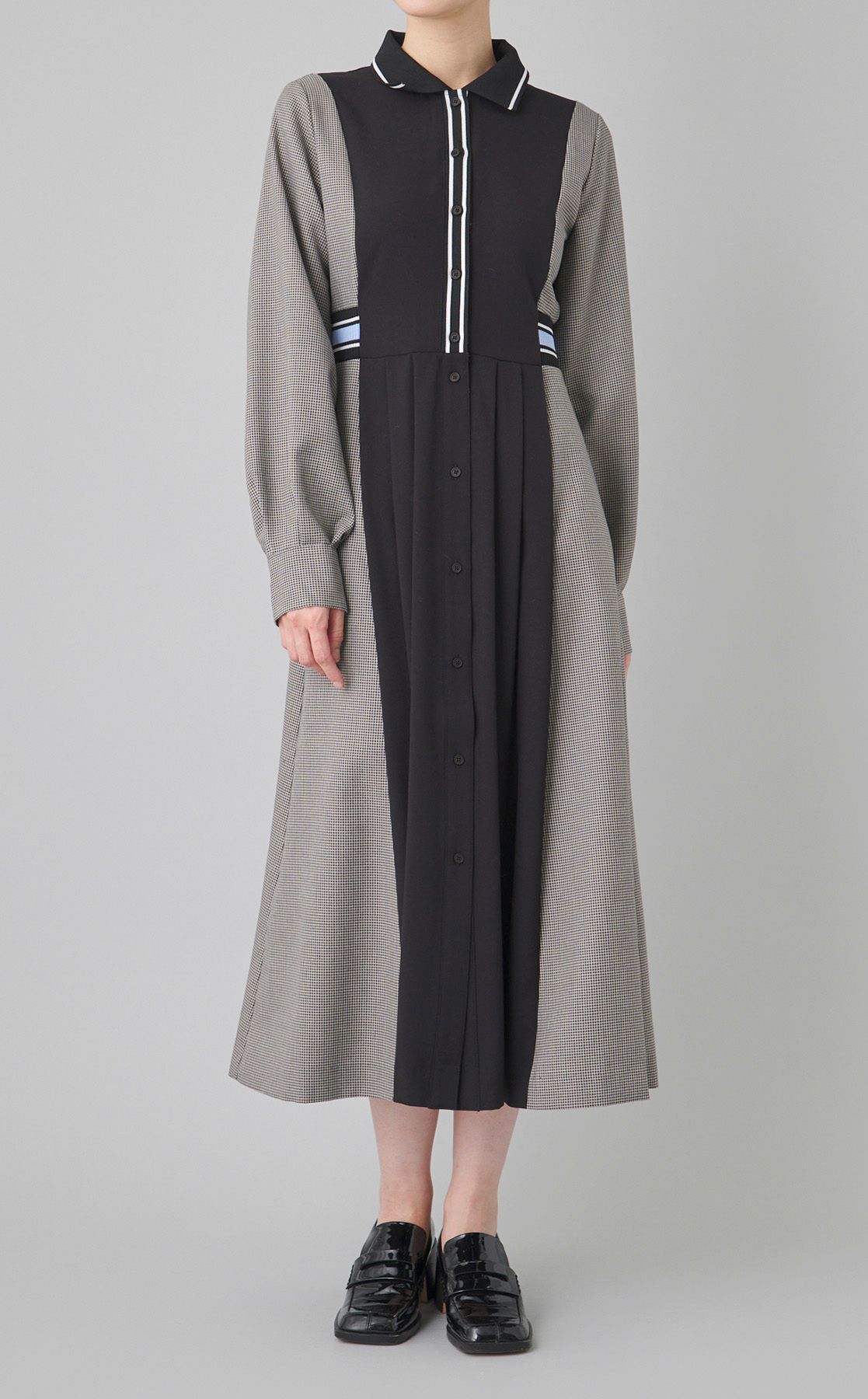 FURFUR｜リブコンビシャツワンピース