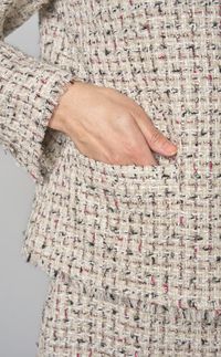 Theory luxe｜ツイードノーカラージャケット