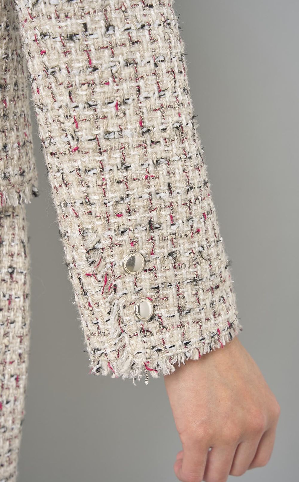 Theory luxe｜ツイードノーカラージャケット