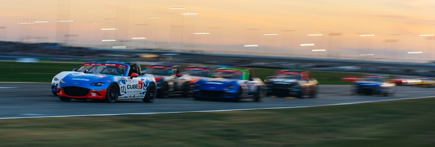 Noah Harmon Earns First Mazda MX-5 Cup Victory in Spectacular