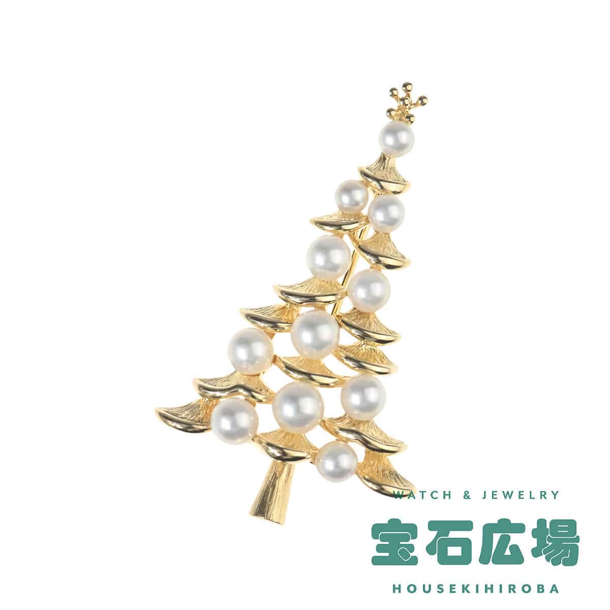 クリスマスツリー 11Pパール ペンダントブローチ 中古 ｜ ミキモト