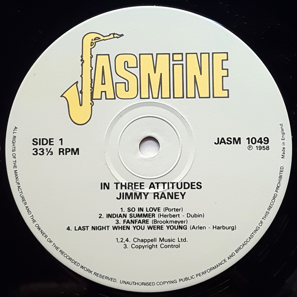 Jimmy Raney - In Three Attitudes (Vinyl) - Blue Sounds