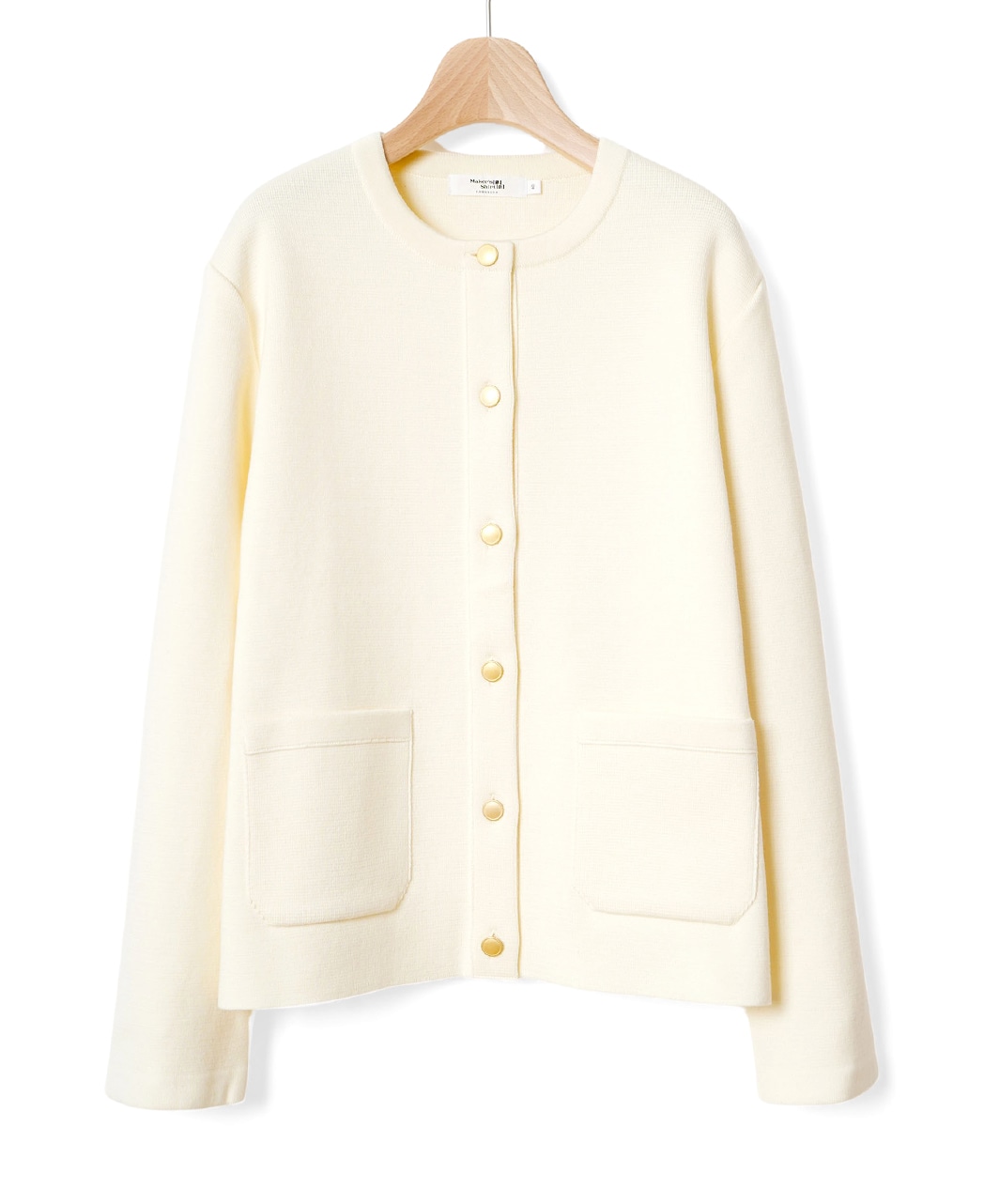 コットンノーカラージャケット(40サイズ 白): レディース｜メーカーズ