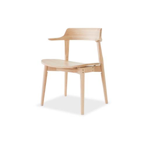 各地の名工房 Hamamoto kogei 浜本工芸 No.4900 ダイニングチェア 板座