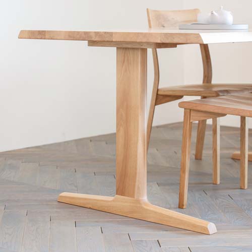 飛騨家具 hida 飛騨産業 風のうた テーブル 2本脚 国産家具 無垢