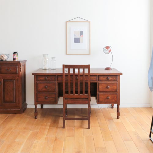 旭川家具 山室家具製作所 カステリア 机 国産家具 無垢 ワークデスク